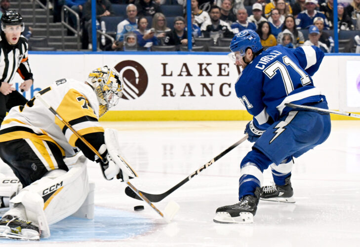 Penguins lose to Lightning, 6-3